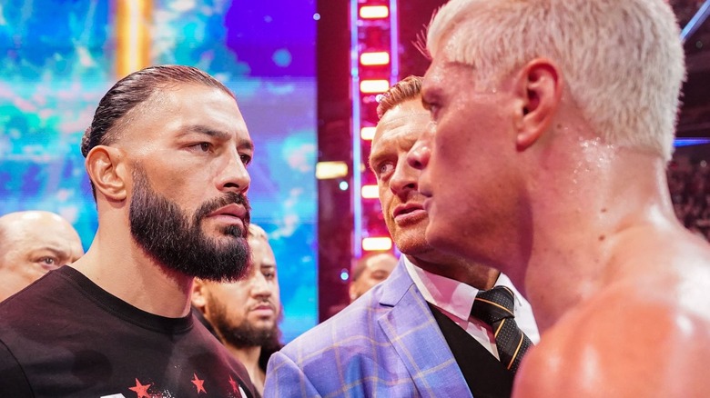 Roman Reigns and Cody Reigns come face-to-face