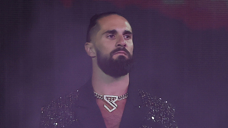 Seth Rollins looking bored