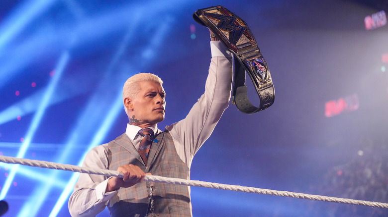 Cody Rhodes raises the Undisputed WWE Championship