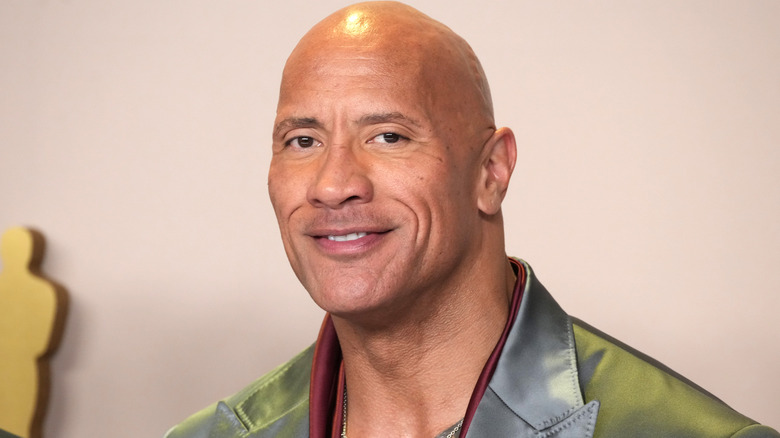 Dwayne Johnson smiling