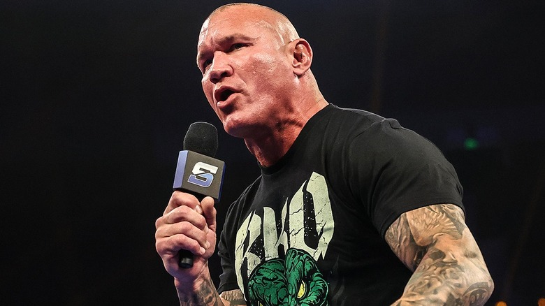 Randy Orton during a promo on 