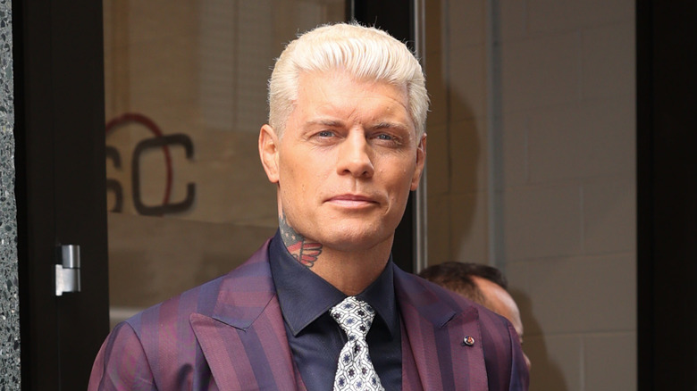 Cody Rhodes looking neither happy, nor sad