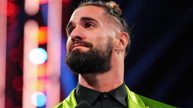Seth Rollins upset in the ring