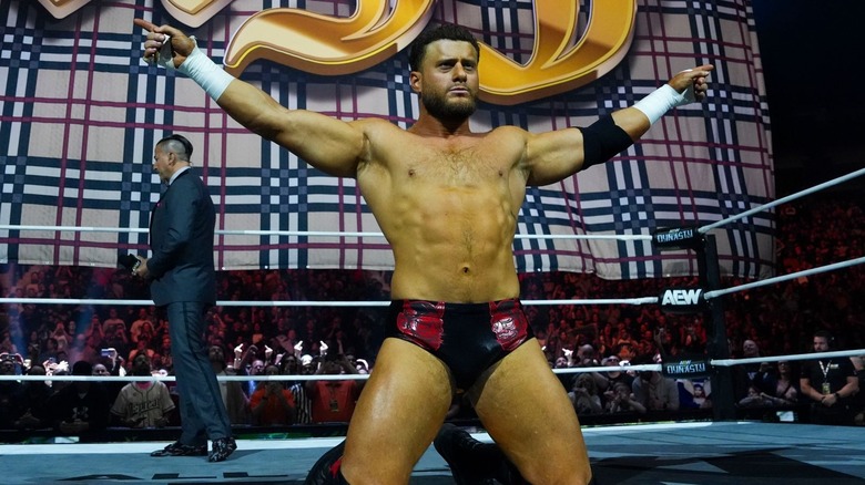 MJF in the ring in AEW