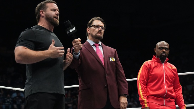 Cash Wheeler, Tony Schiavone, and Stokely Hathaway on AEW Dynamite