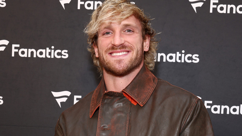 Logan Paul is smiling