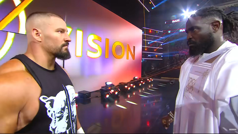 Bron Breakker and Oba Femi on WWE Raw