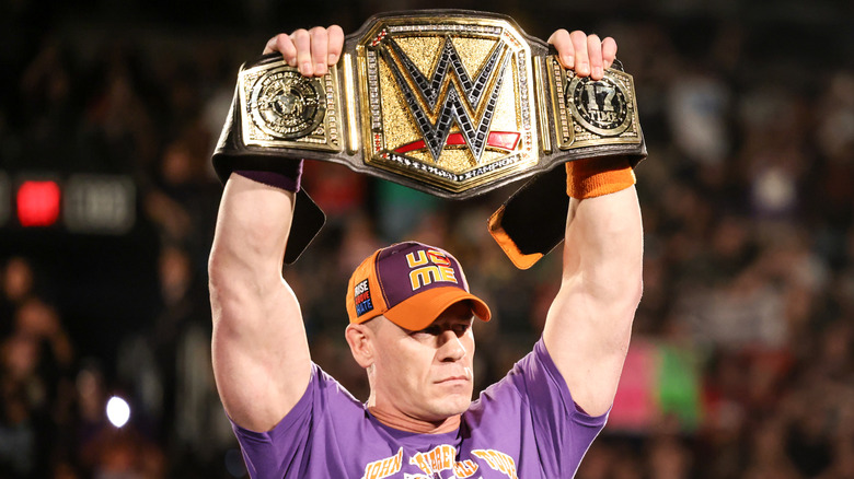 John Cena enters the ring during Monday Night RAW at PHX Arena on June 9, 2025 in Phoenix, Arizona.