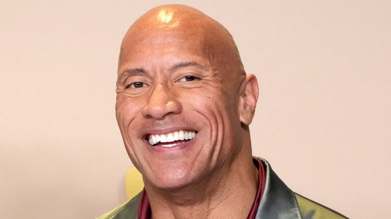 The Rock smiling