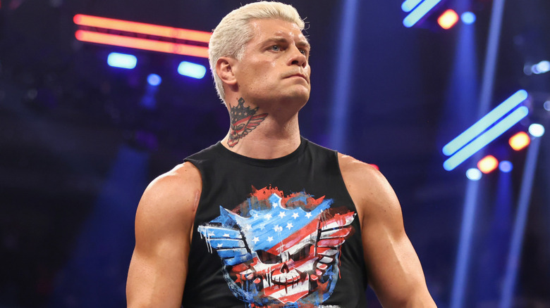 Cody Rhodes wearing a black tank top