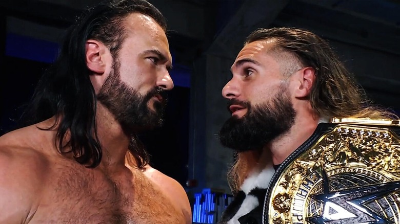 Drew McIntyre and Seth Rollins