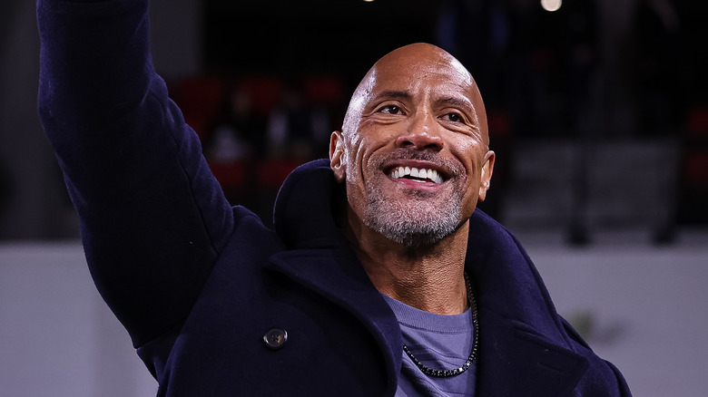 The Rock smiling