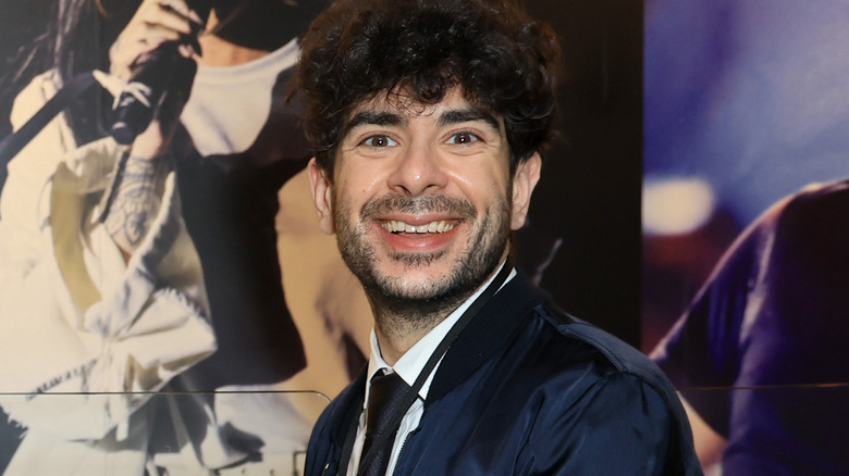 Tony Khan smiling