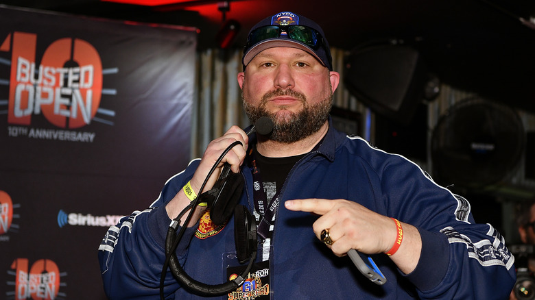 Bully Ray speaking at an event 