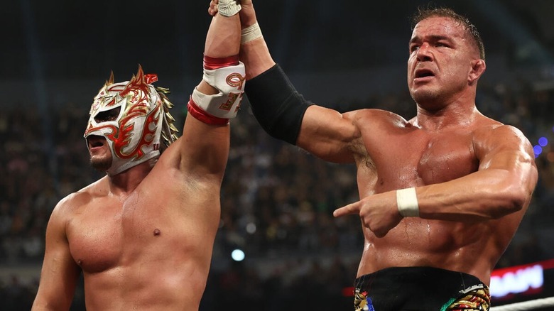 Dragon Lee and Chad Gable on WWE Raw