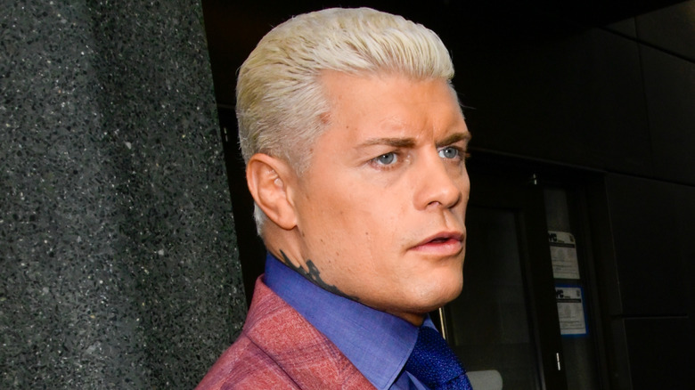 Cody Rhodes looking away
