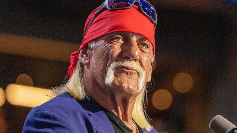 Hulk Hogan wearing a red bandana