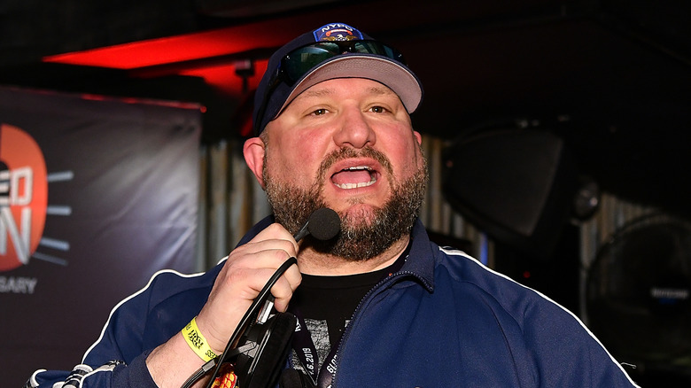 Bully Ray speaks while wearing a ballcap 