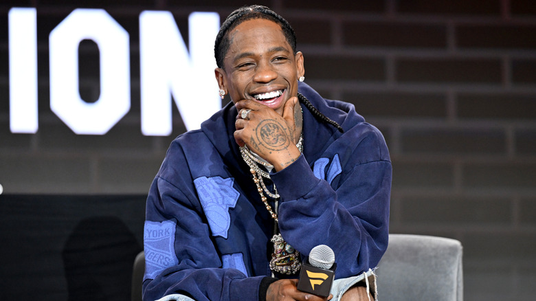 Travis Scott smiling