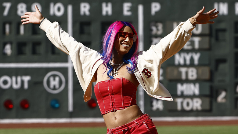 Mercedes Mone at Fenway Park