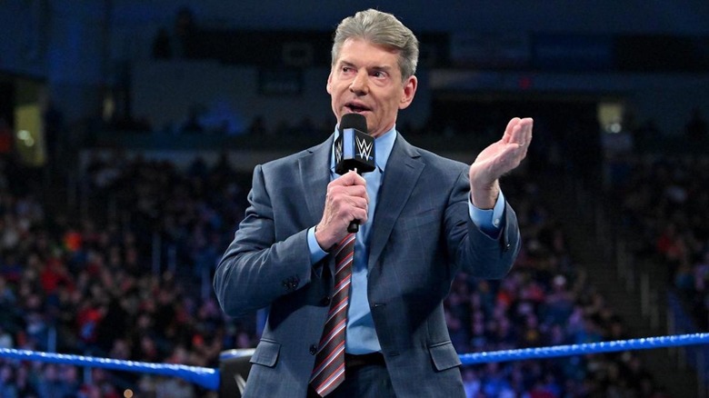 Vince McMahon address the fans