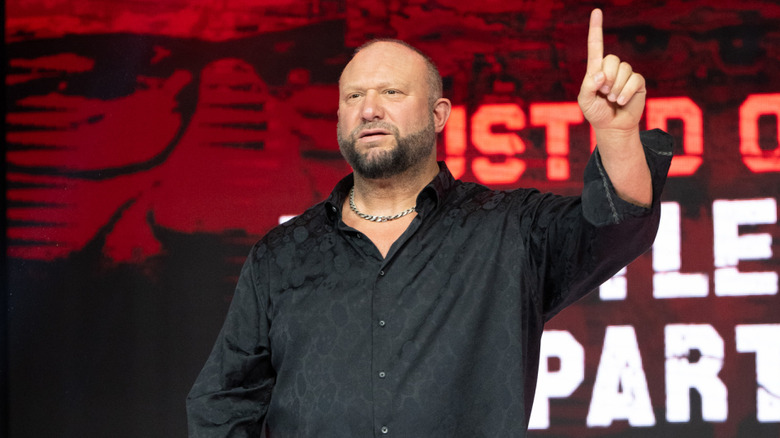 Bully Ray pointing his index finger in the air