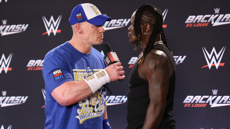 John Cena and R-Truth face to face at WWE Backlash press conference