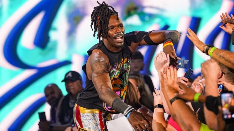 Je'Von Evans makes his entrance