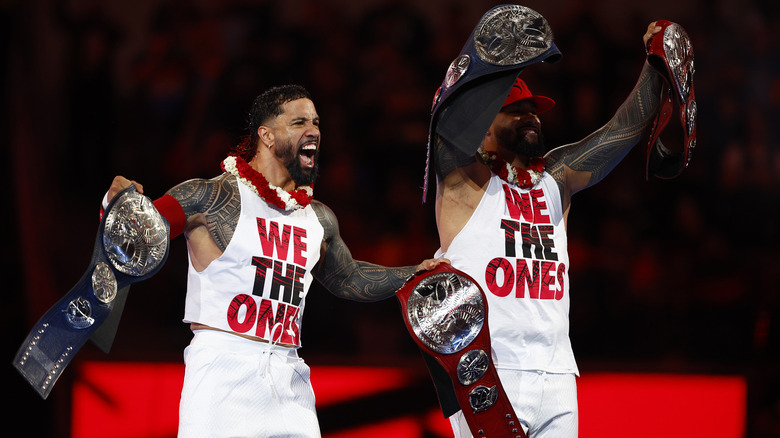 The Usos make their entrance