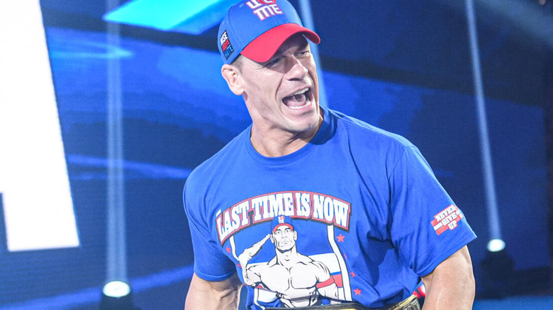 John Cena makes his way to the ring