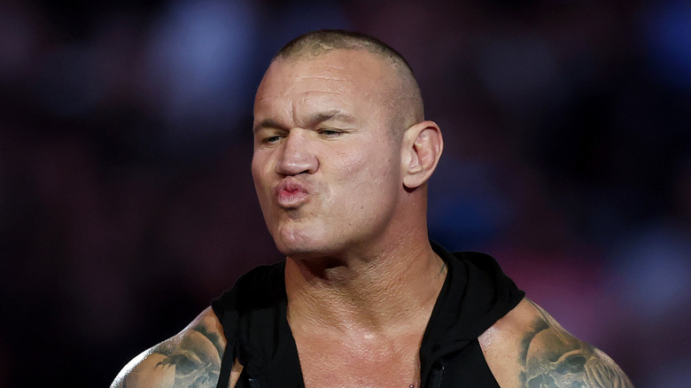 Randy Orton making the duck face