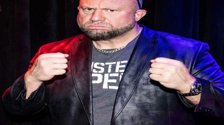 Bully Ray before Busted Open Radio's WrestleMania live broadcast, 2023.