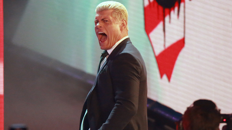 Cody Rhodes shouting