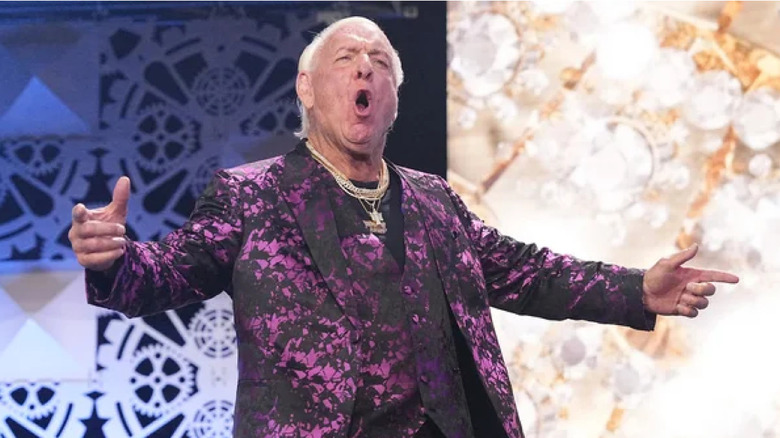 Ric Flair, thinking about turning on Sting one last time