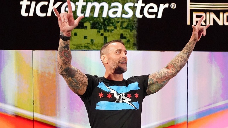 CM Punk exiting "WWE Raw"