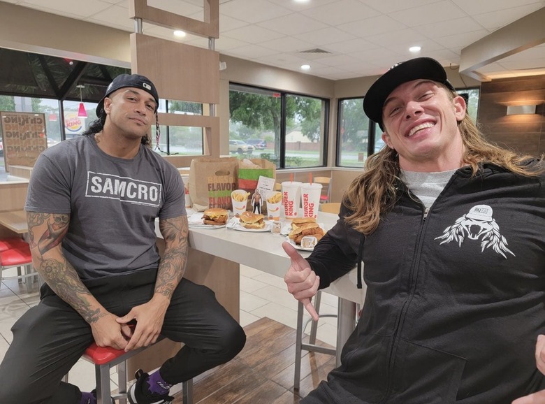 matt riddle damian priest burger king