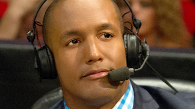 Byron Saxton on headset