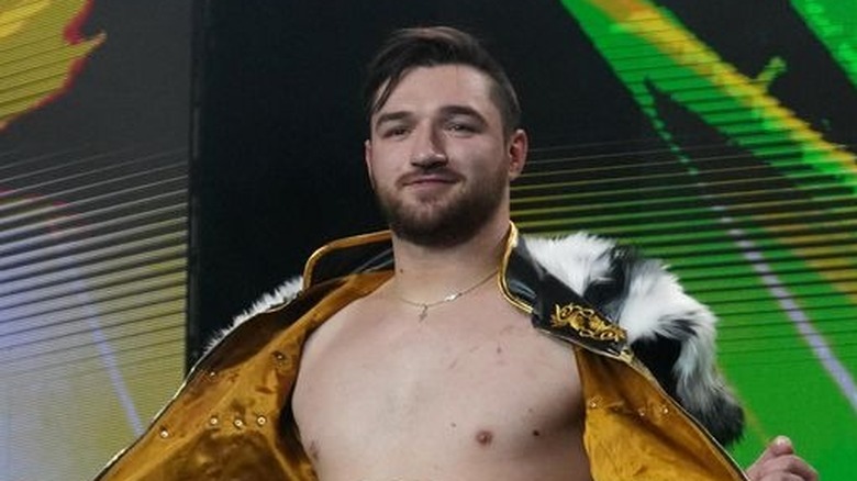 Callum Newman entrance