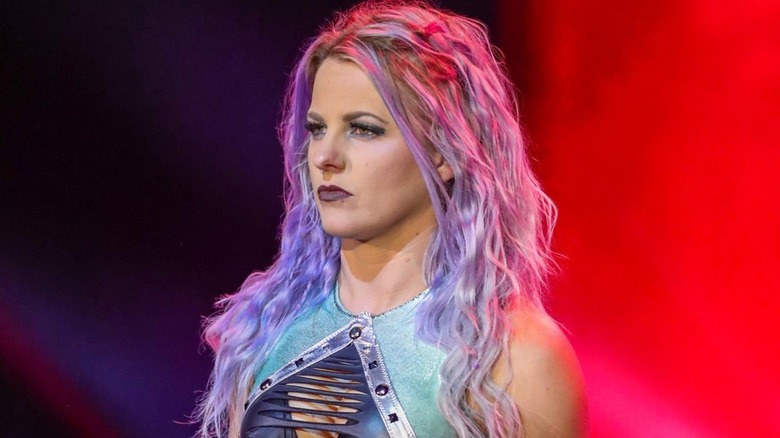 Candice LeRae staring down her opponent