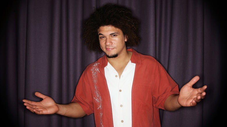 Wrestler Carlito poses backstage in the Media Room at the fourth annual Nickelodeon Australian Kids' Choice Awards 2006 (NSW) at the Sydney Entertainment Centre on October 11, 2006 in Sydney, Australia. (Photo by Kristian Dowling/Getty Images)