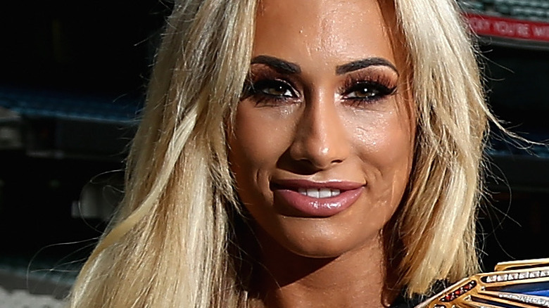 Carmella at press event