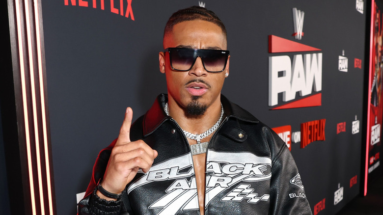 Carmelo Hayes attends Netflix's Debut of WWE Monday Night Raw at Intuit Dome on January 06, 2025