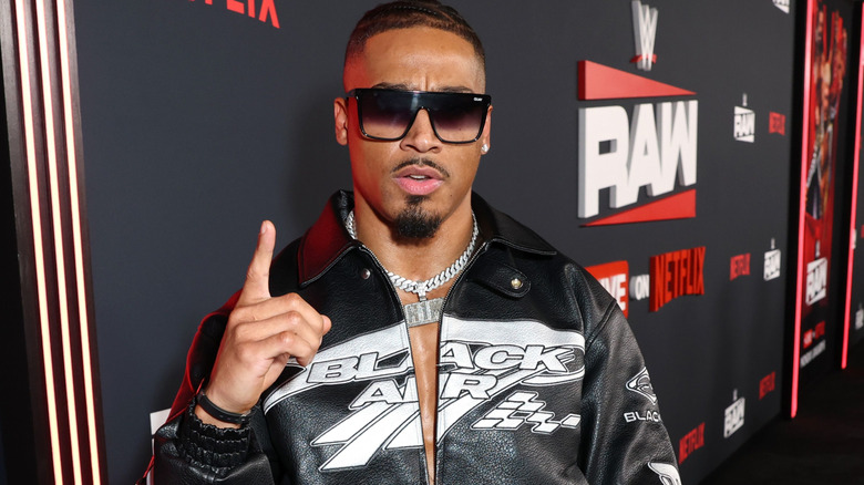 Carmelo Hayes wearing sunglasses