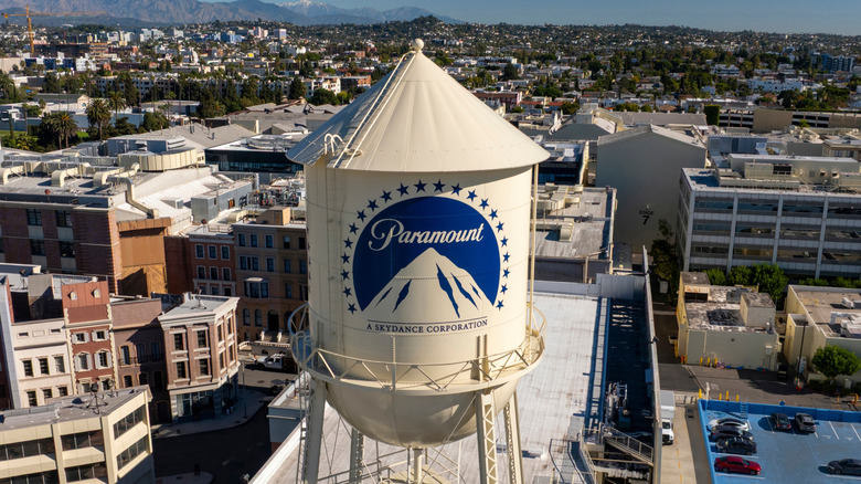 The Paramount water tower