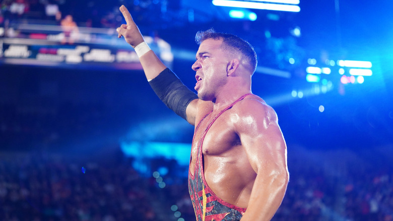 Chad Gable posing in the ring