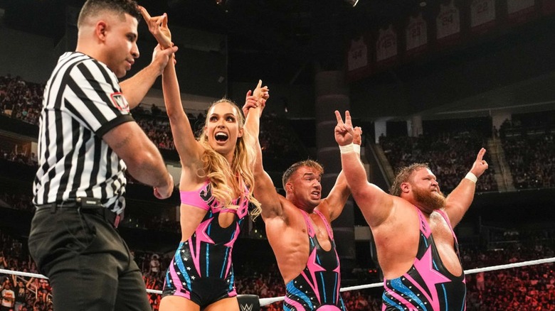 Alpha Academy celebrate on WWE Raw