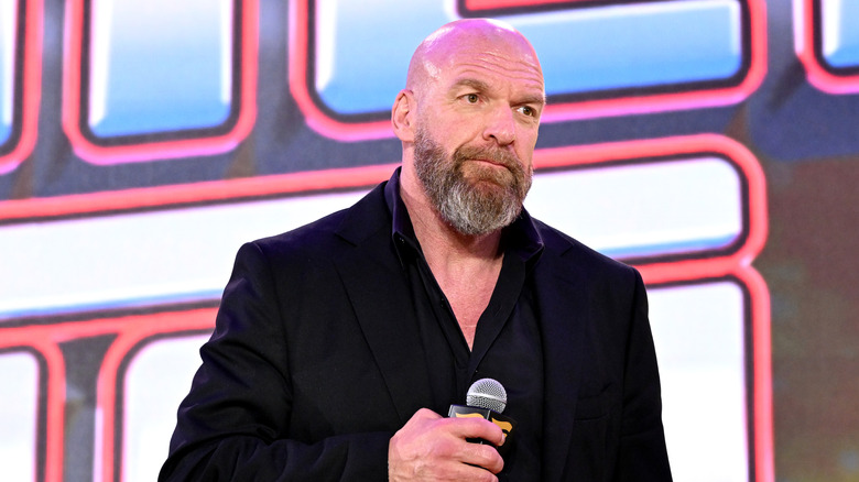 Triple H looking away