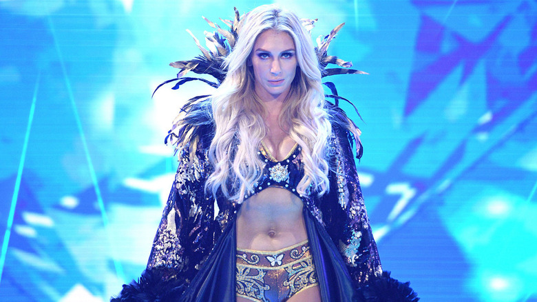 Charlotte Flair wearing a robe