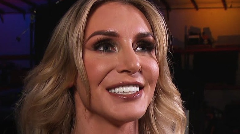 Charlotte Flair backstage in WWE
