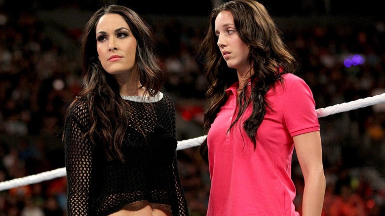 Chelsea Green AKA Megan Miller with WWE star Brie Bella